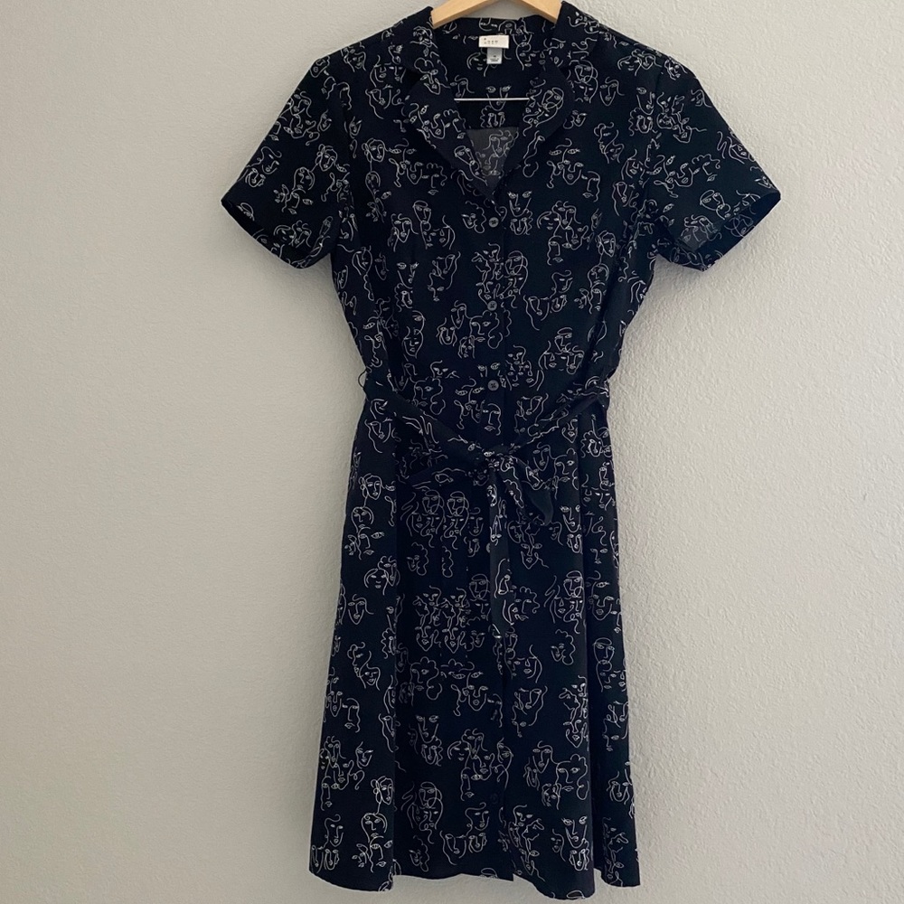 A New Day Printed Shirtdress